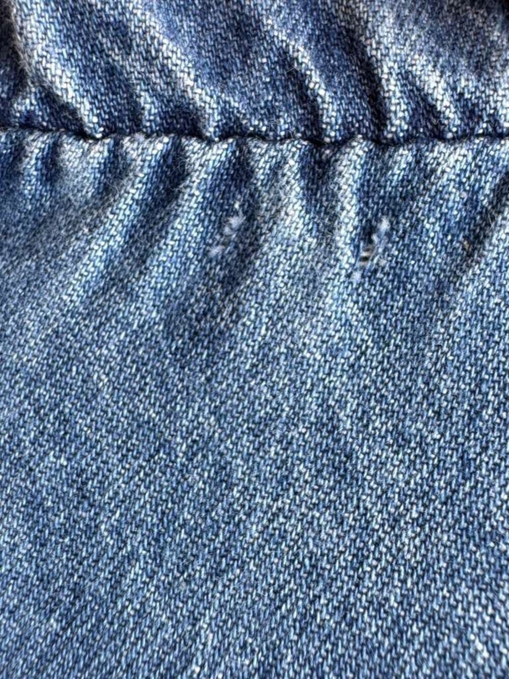 VTG 80s USA Made Nina Piccalino Denim Dress A line Studded Padded Shoulder Rodeo - Picture 14 of 16